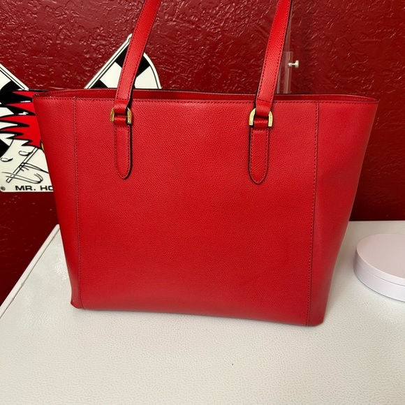 Double M Milano Elegant Red Tote Bag - Picture 2 of 9
